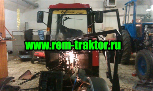 Демонтаж двигателя с трактора Беларусь-320